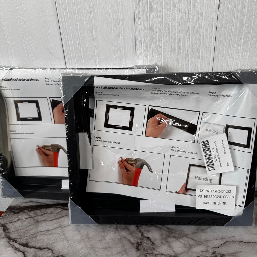 Black Picture Frame - 8x10 - Lot of 2